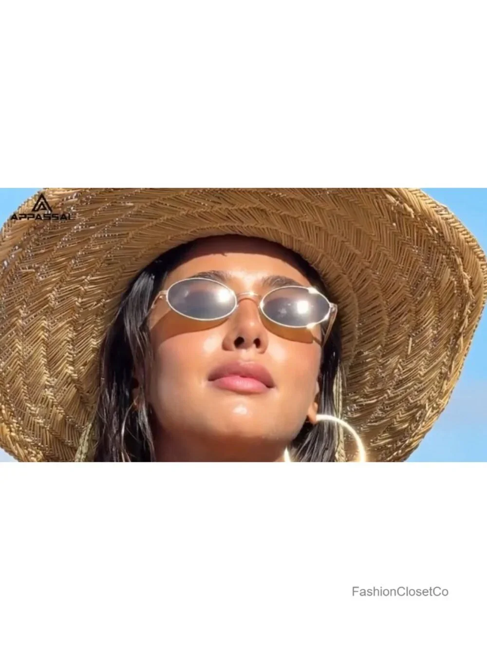Retro Oval Cat Eye Sunglasses Y2K Narrow 90s Sunnies UV400